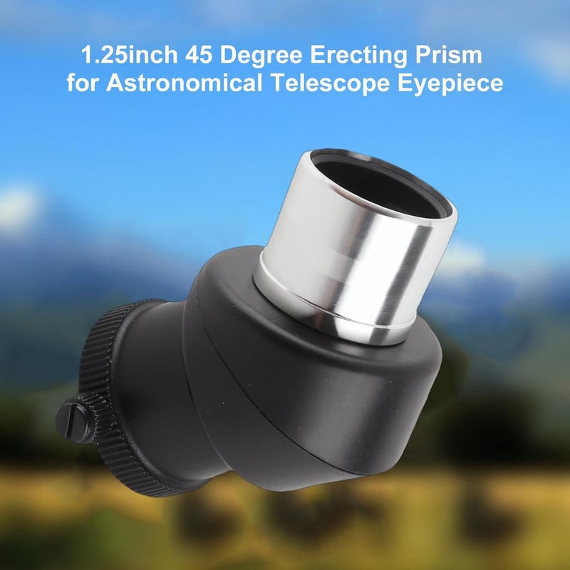 ciciglow 1.25inch 45 Degree Diagonal Adapter Prism for Astronomical Telescope, Wide Viewing, More Light , Clear Image with Dust Proof Cover and Excellent Lens - Image 2